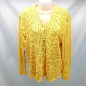 Vintage 90's Bobbie Brooks Knitted Cardigan Sweater V-Neck Woman's XL...........